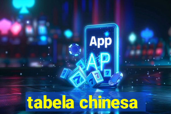 tabela chinesa